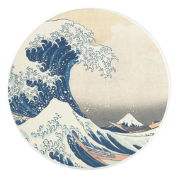 Great Wave off Kanagawa Round Stone Trivet