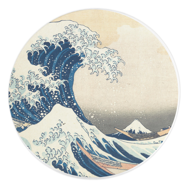 Custom Great Wave off Kanagawa Round Stone Trivet