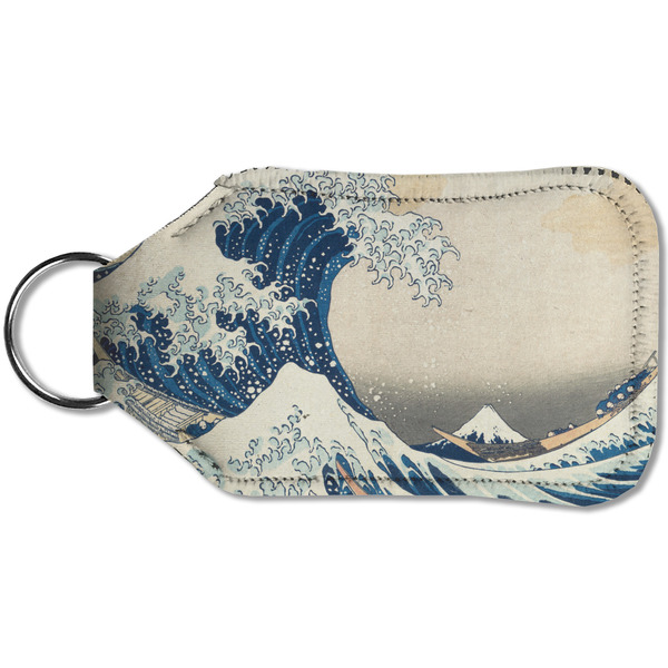 Great Wave off Kanagawa Sanitizer Holder Keychain - Small (Back)