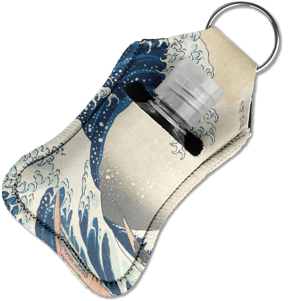 Great Wave off Kanagawa Sanitizer Holder Keychain - Small in Case