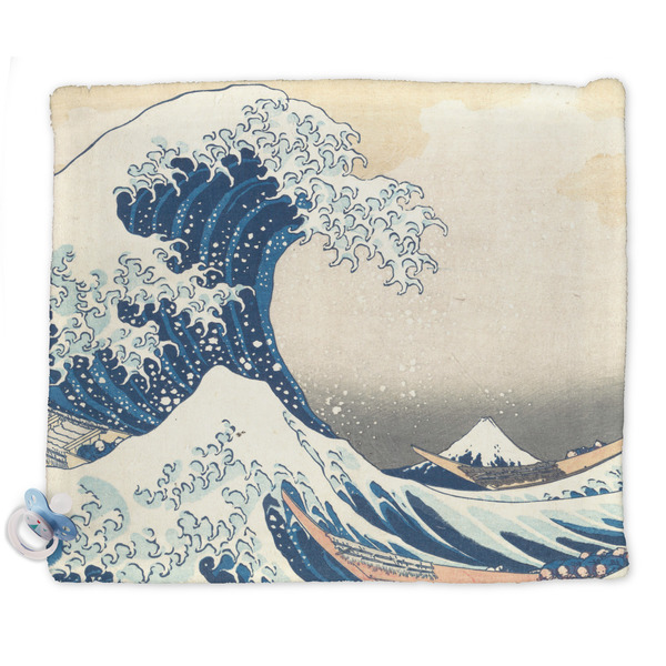 Custom Great Wave off Kanagawa Security Blanket - Single Sided