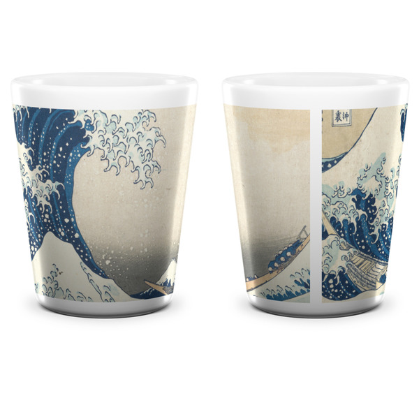 Great Wave off Kanagawa Shot Glass - White - APPROVAL