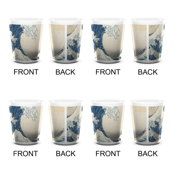 Great Wave off Kanagawa Shot Glass - White - Set of 4 - APPROVAL