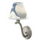 Great Wave off Kanagawa Small Chandelier Lamp - LIFESTYLE (on wall lamp)