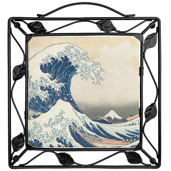 Custom Great Wave off Kanagawa Square Trivet