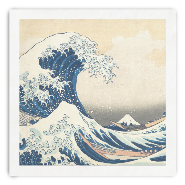 Custom Great Wave off Kanagawa Paper Dinner Napkins