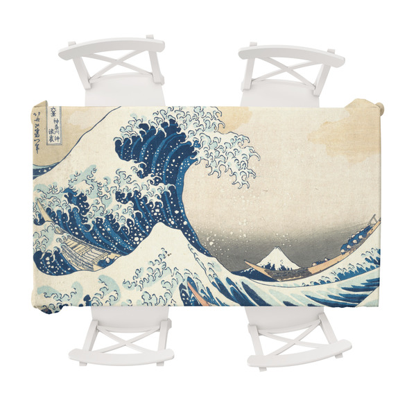 Custom Great Wave off Kanagawa Tablecloth - 58"x102"
