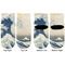 Great Wave off Kanagawa Toddler Ankle Socks - Double Pair - Front and Back - Apvl