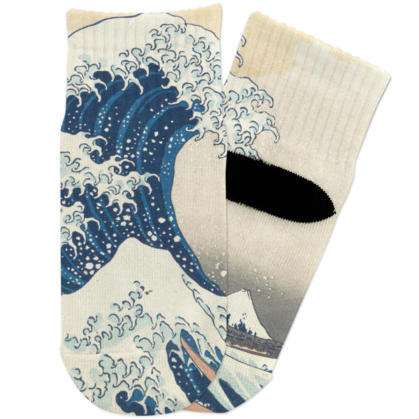 Custom Great Wave off Kanagawa Toddler Ankle Socks