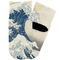 Great Wave off Kanagawa Toddler Ankle Socks - Single Pair - Front and Back
