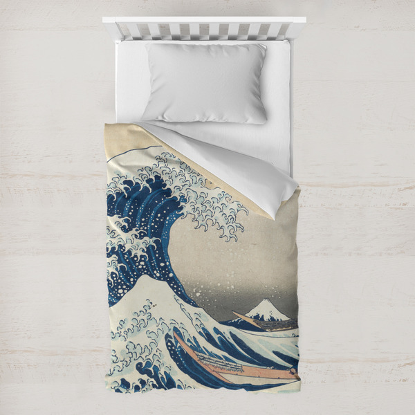 Custom Great Wave off Kanagawa Toddler Duvet Cover
