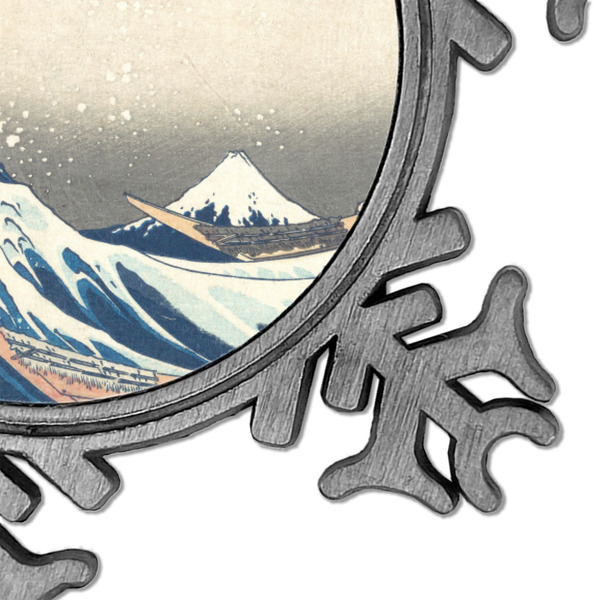 Great Wave off Kanagawa Vintage Snowflake - Detail
