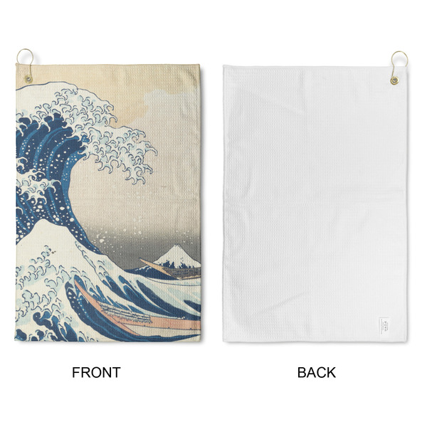 Great Wave off Kanagawa Waffle Weave Golf Towel - Approval