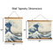 Great Wave off Kanagawa Wall Hanging Tapestries - Parent/Sizing