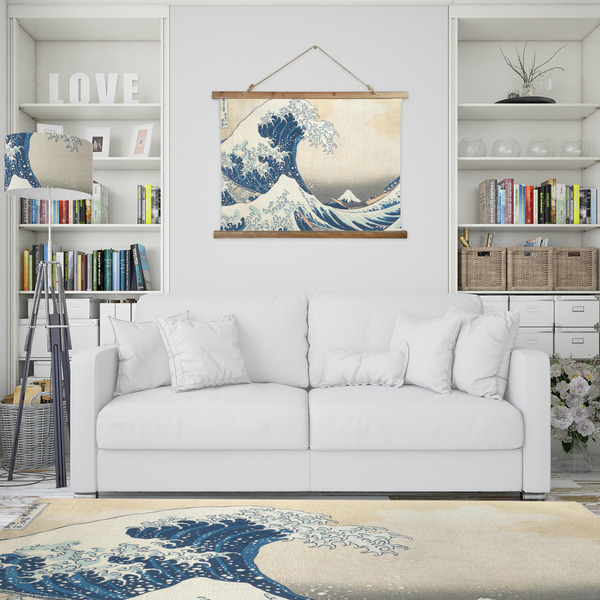 Great Wave off Kanagawa Wall Hanging Tapestry - IN CONTEXT