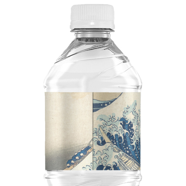 Great Wave off Kanagawa Water Bottle Label - Back View