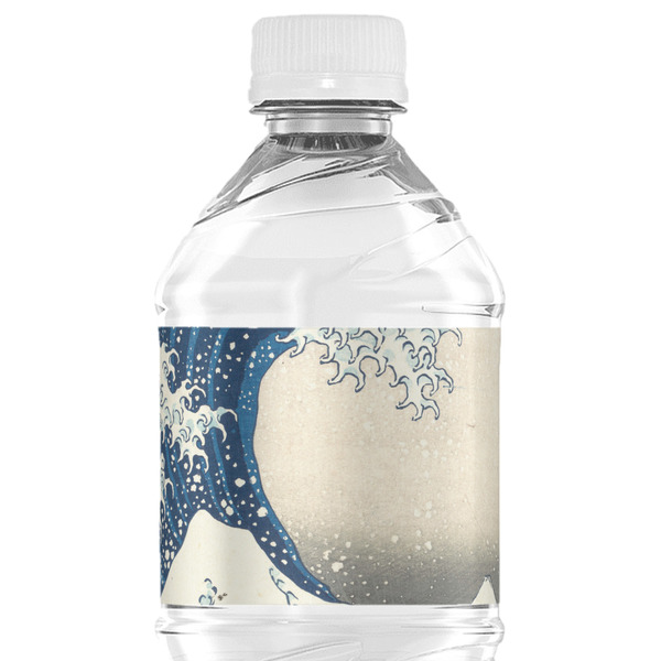 Custom Great Wave off Kanagawa Water Bottle Labels - Custom Sized