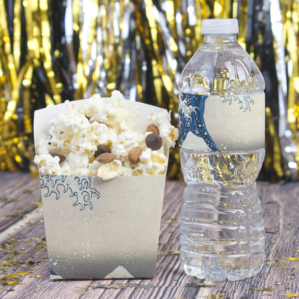 Great Wave off Kanagawa Water Bottle Label - w/ Favor Box