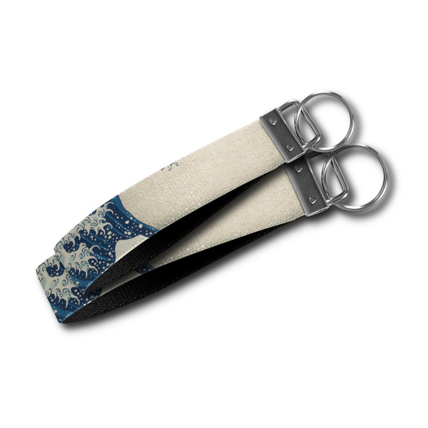 Great Wave off Kanagawa Webbing Keychain FOBs - Size Comparison