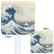 Great Wave off Kanagawa White Plastic Stir Stick - Double Sided - Approval