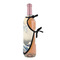 Great Wave off Kanagawa Wine Bottle Apron - DETAIL WITH CLIP ON NECK
