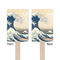 Great Wave off Kanagawa Wooden 6.25" Stir Stick - Rectangular - Double Sided - Front & Back