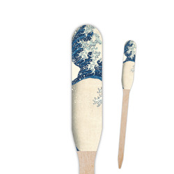 Great Wave off Kanagawa Paddle Wooden Food Picks - Double Sided