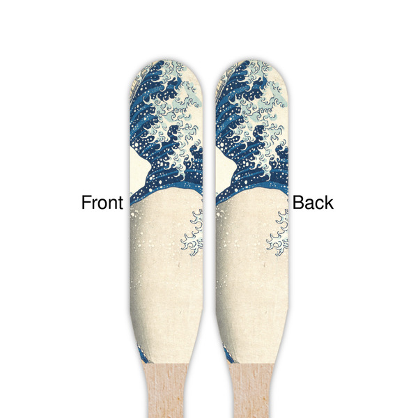 Great Wave off Kanagawa Wooden Food Pick - Paddle - Double Sided - Front & Back