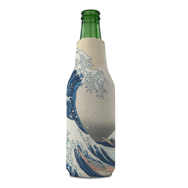 Great Wave off Kanagawa Zipper Bottle Cooler - FRONT (bottle)