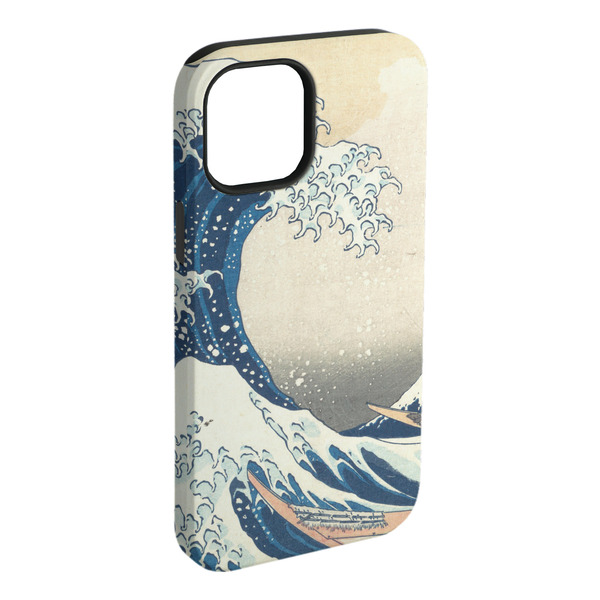 Custom Great Wave off Kanagawa iPhone Case - Rubber Lined