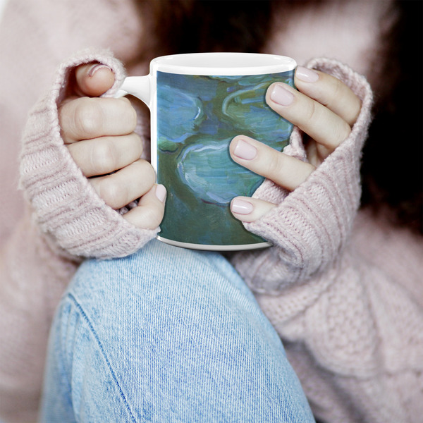 Water Lilies #2 11oz Coffee Mug - LIFESTYLE