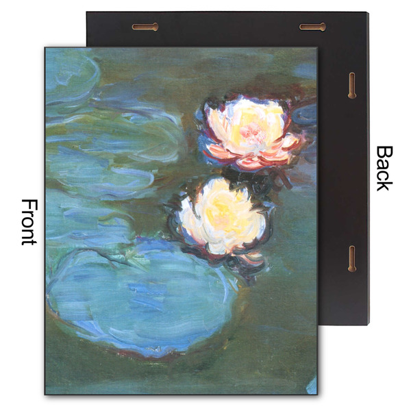 Water Lilies #2 11x14 Wood Print - Front & Back View