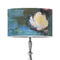 Water Lilies #2 12" Drum Lampshade - ON STAND (Poly Film)