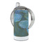 Water Lilies #2 12 oz Stainless Steel Sippy Cups - FULL (back angle)