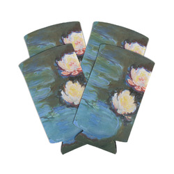 Water Lilies #2 Can Cooler (tall 12 oz) - Set of 4