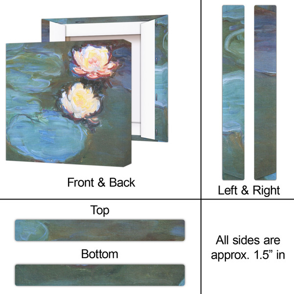 Water Lilies #2 12x12 - Canvas Print - Approval