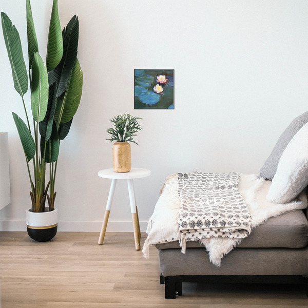 Water Lilies #2 12x12 Wood Print - In Context