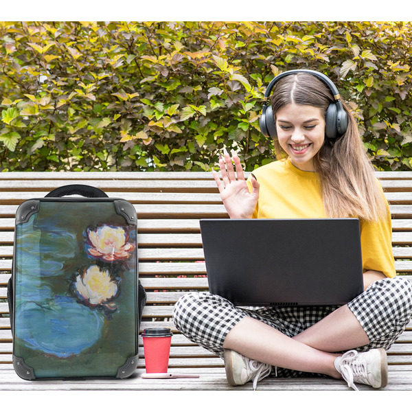 Water Lilies #2 15" Backpack - LIFESTYLE