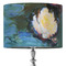 Water Lilies #2 16" Drum Lampshade - ON STAND (Fabric)