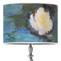 Water Lilies #2 16" Drum Lamp Shade - Poly-film