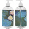 Water Lilies #2 16 oz Plastic Liquid Dispenser- Approval- White