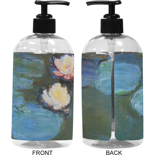 Water Lilies #2 16 oz Plastic Liquid Dispenser (Approval)