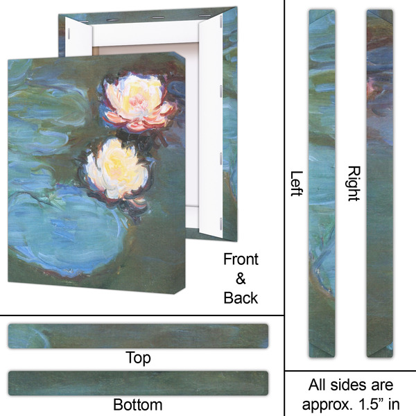 Water Lilies #2 16x20 - Canvas Print - Approval