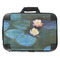 Water Lilies #2 18" Laptop Briefcase - FRONT