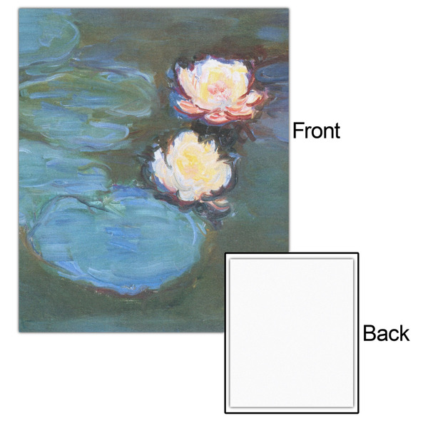 Water Lilies #2 20x24 - Matte Poster - Front & Back