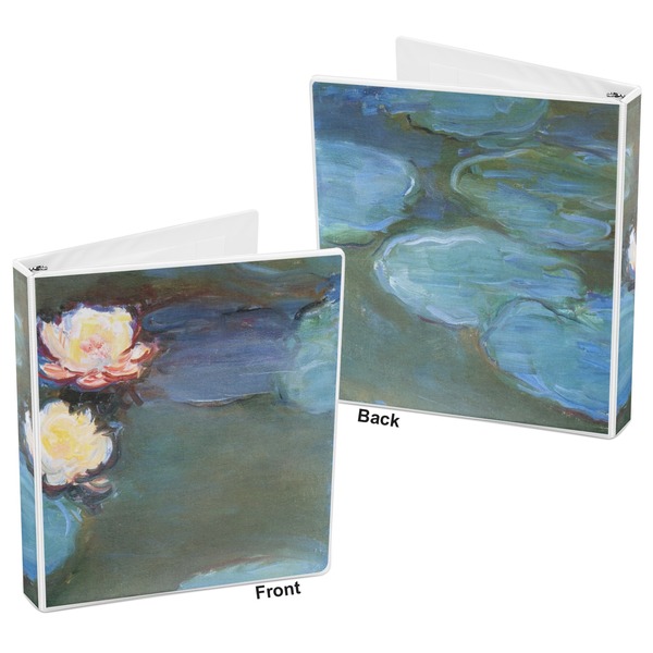 Water Lilies #2 3-Ring Binder Front and Back