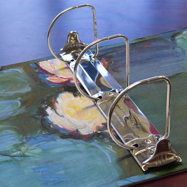 Water Lilies #2 3 Ring Binders - Full Wrap - 3" - DETAIL