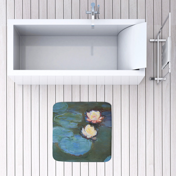 Water Lilies #2 48x48 Foam Memory Mat - LIFESTYLE