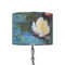 Water Lilies #2 8" Drum Lampshade - ON STAND (Fabric)