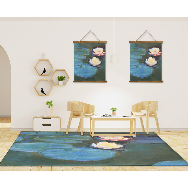 Water Lilies #2 8'x10' Indoor Area Rugs - IN CONTEXT